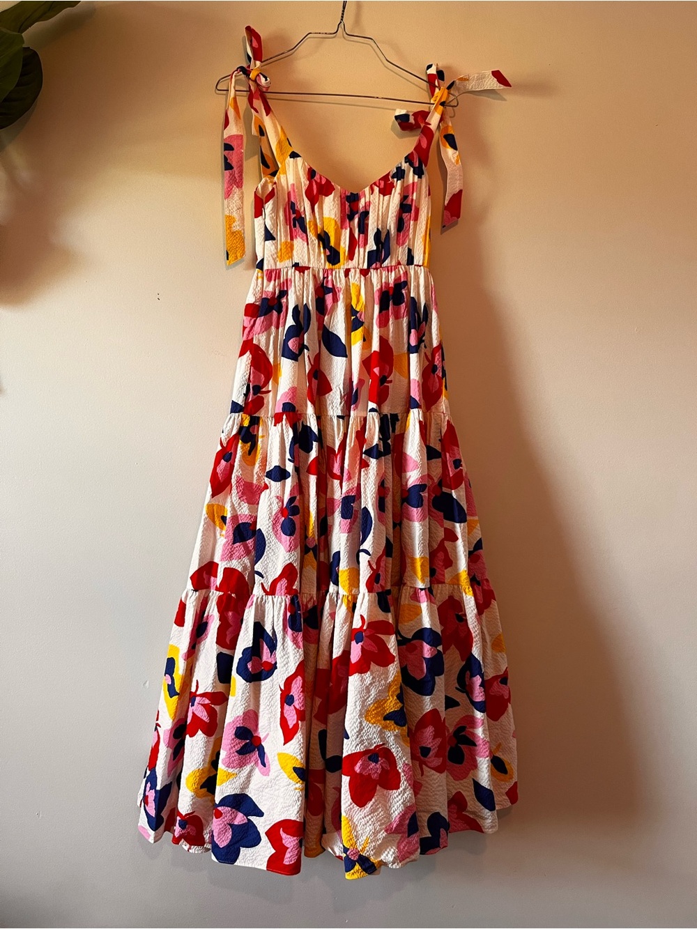 kate spade Floral Tie-Shoulder Sundress